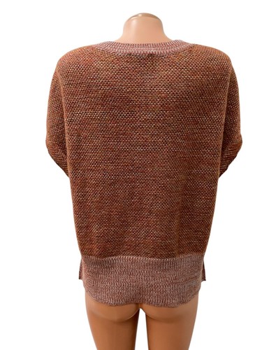 OSKA Gr. 1 - L / XL Damen Pullover Braun 92% SCHURWOLLE Wolle Relaxed Rundhals - Bild 6 von 10