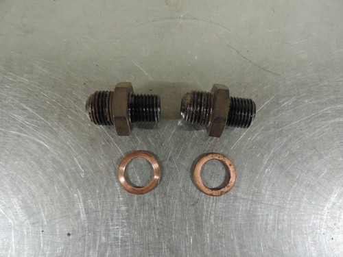 2004 Yamaha Bruin 350 4WD Oil Cooler Hose Adapter Fitting on engine