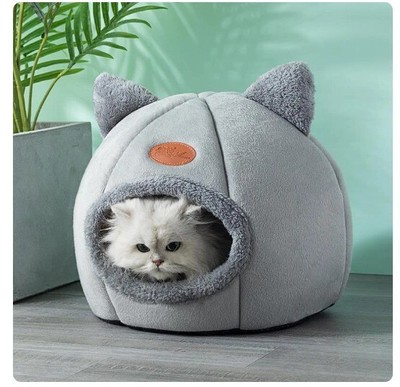 Tiefschlaf Katzenbett Bequemes Katzenbett Haustierzelt Katzenmatte Korb Gemütliches Haustierbett