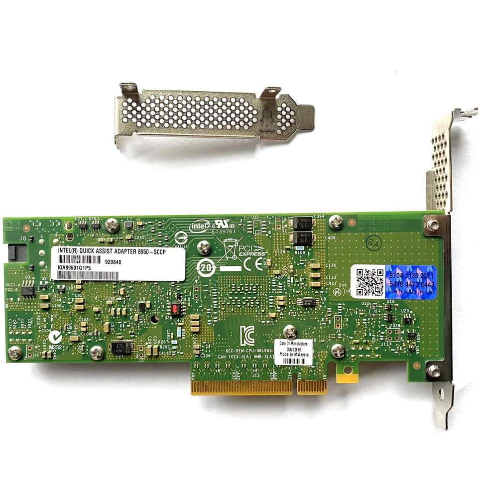 Intel IQA89501G1P5 QuickAssist Adapter 8950-SCCP Quick Assist PCI Express - Image 4 of 4
