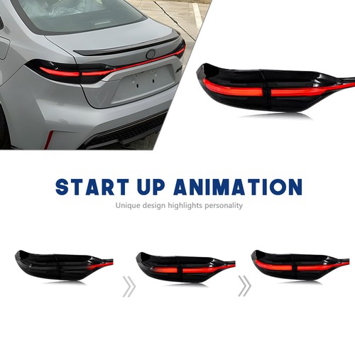 LED Smoked Tail Lights For Toyota US Corolla 2020-2021 Rear Lamps Assembly 3PCS - Picture 4 of 18