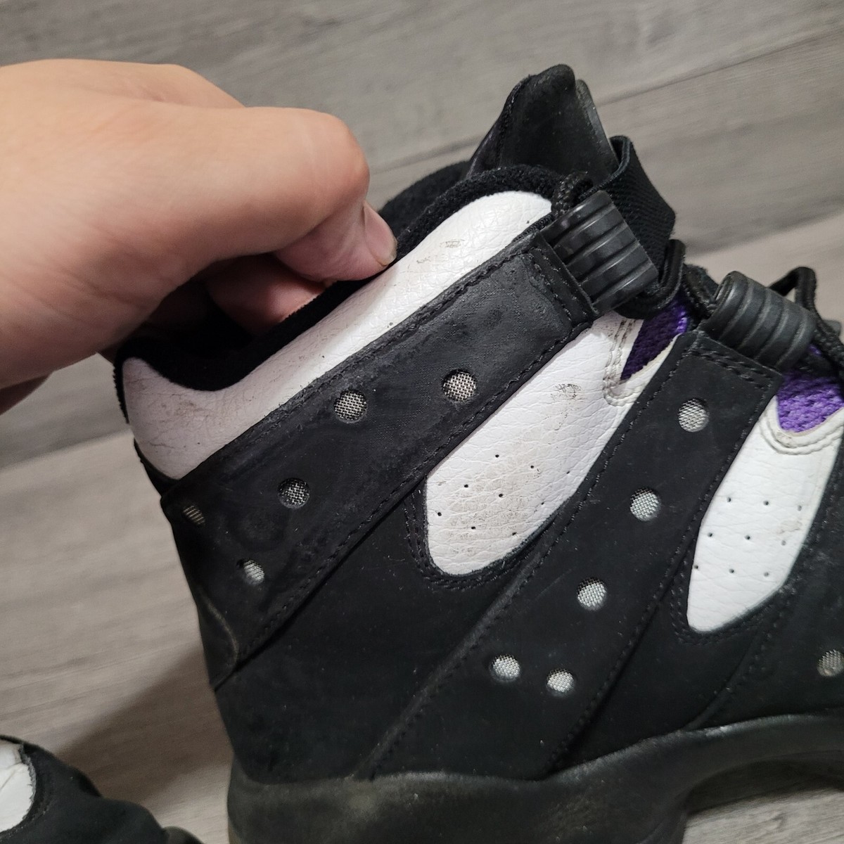 Nike Air Max 2 CB Basketball Shoes Black Purple Men's Size