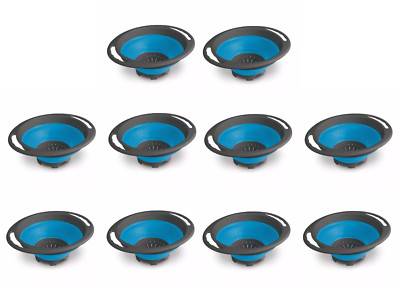 10er Set Kampa faltbares faltbares kompaktes großes Wohnwagen-Klappsieb - blau