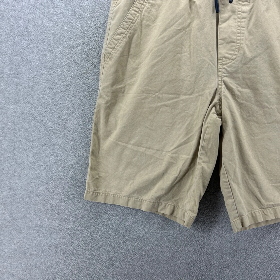 Pantalones Cortos Lucky Brand Niños Talla Grande 14/16 Beige Lona Pull On Frente Plano Elástico Foto 2 de 4