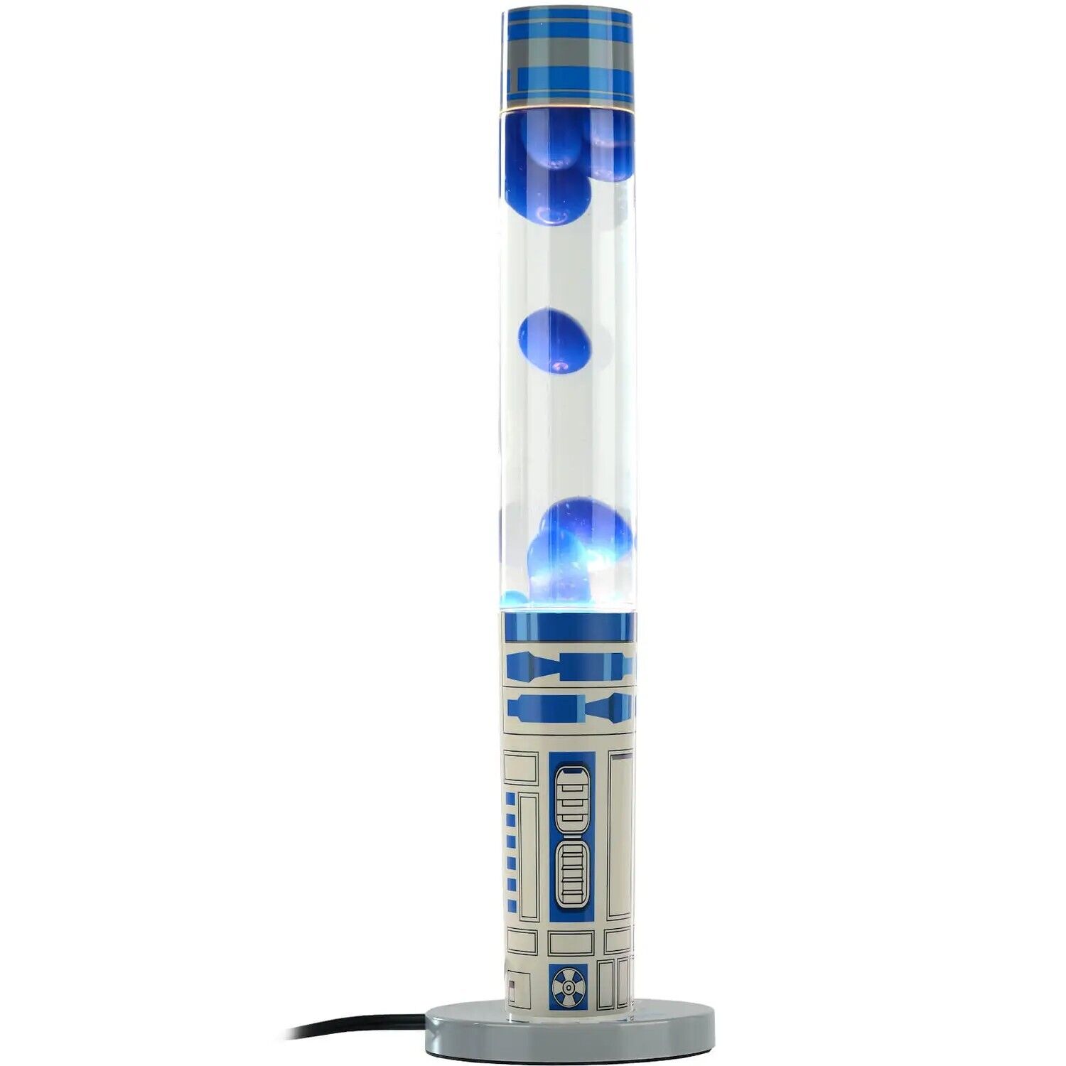 NEW Disney Star Wars R2-D2 Motion Lava Lamp Blue Silver