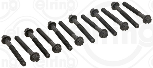 Elring 760.120 Bolt Kit, Cylinder Head For Dodge Freightliner Jeep MERCEDES-BENZ-image