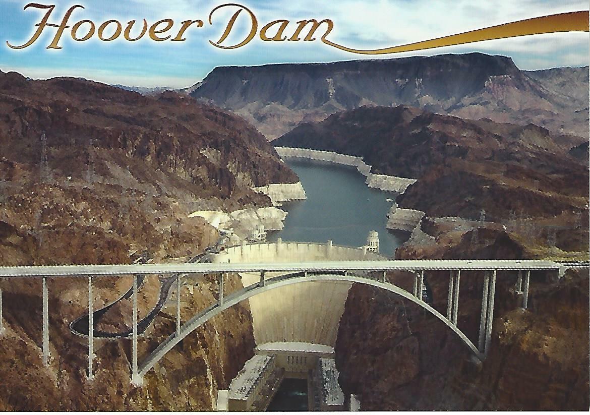 Hoover Dam Postcard Mike O'Callaghan Pat Tillman Memorial Bridge