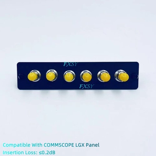 LGX Fiber Optical Panel 6 ST Simplex SM/MM Adapter Compatible COMMSCOPE LGX - Picture 4 of 10