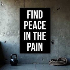 Motivational Quote Poster - Inspirational Gym Wall Art