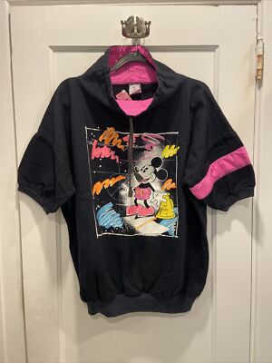 Vintage 80s Disney Wear Walt Disney Studios Active Wear Graphic Shirt NWT