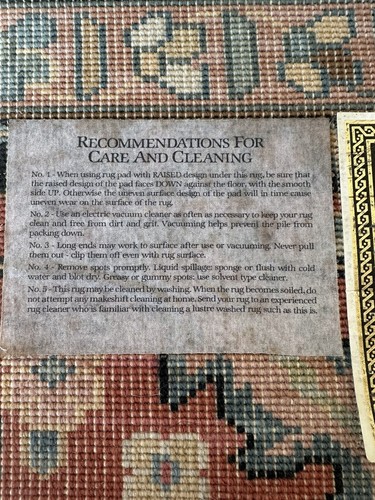 Karastan Navy Heriz 700/701 Rug 8.8 x 10.6 ft Carpet Wool Minor imperfection - Picture 5 of 6