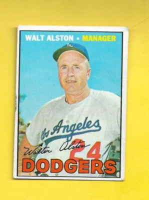 1967 Topps Walt Alston #294 Los Angeles VG/EX FREE SHIPPING
