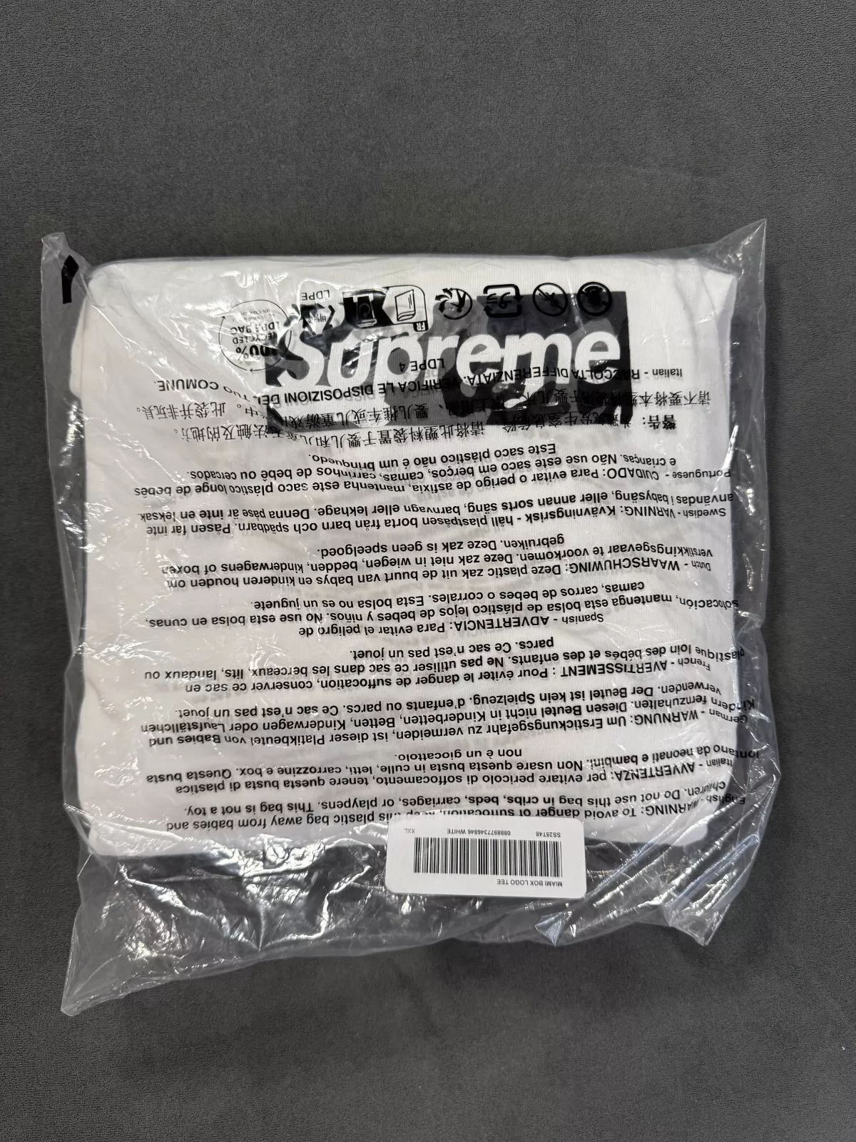 Taille XXL   T shirt Supreme Miami Exclusive Box Logo   NEUF