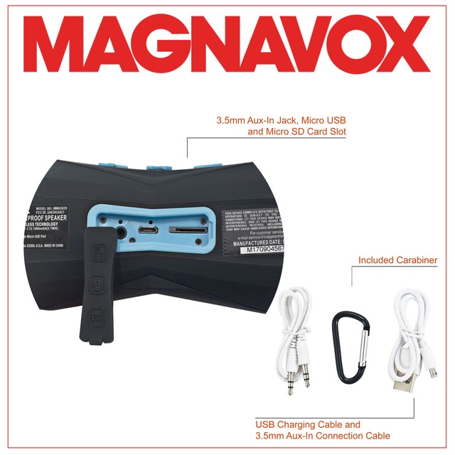 magnavox outdoor waterproof speaker mma 3639