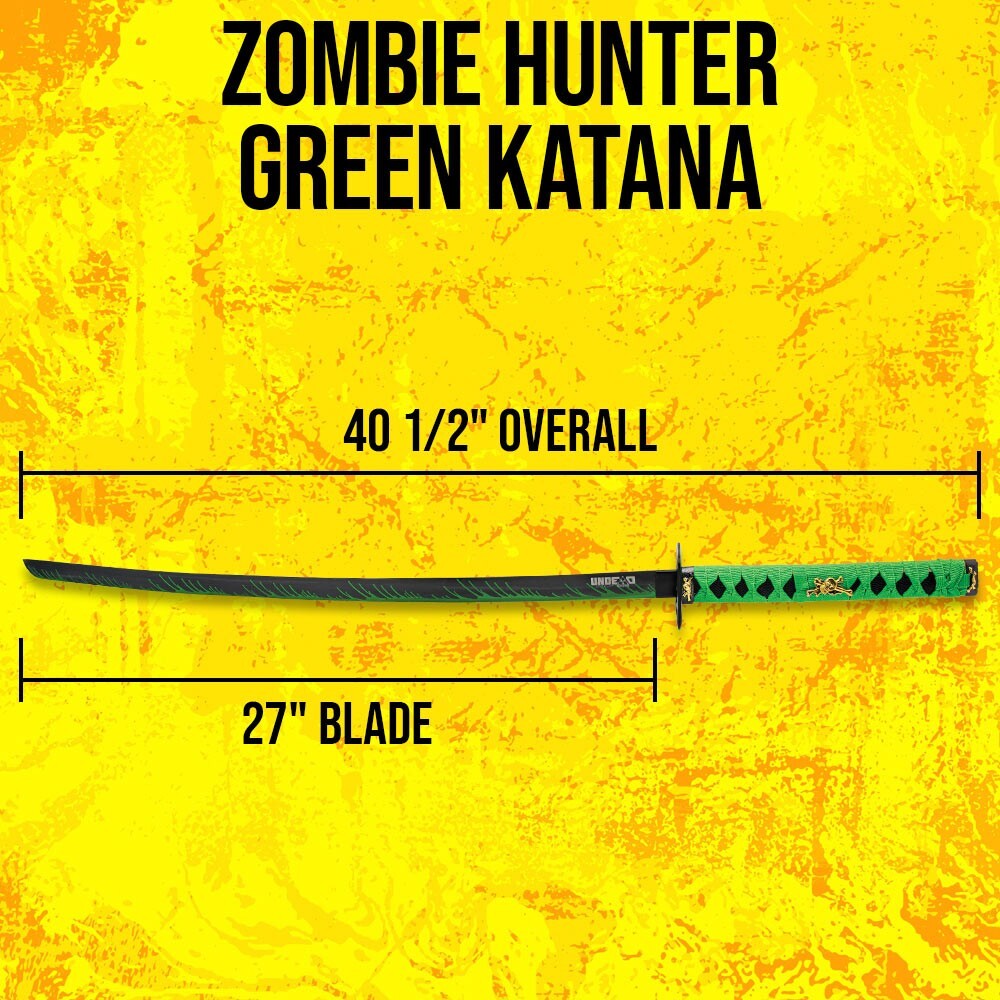 Zombie Hunter Green Katana | Collectible | Biohazard Design