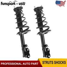 Pair Rear Shocks Struts w/ Coil Springs Assembly for 2012 - 2017 Toyota Camry