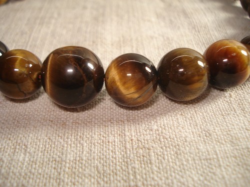 Collier en Oeil de Tigre - Perles 10 mm - Imagen 5 de 9