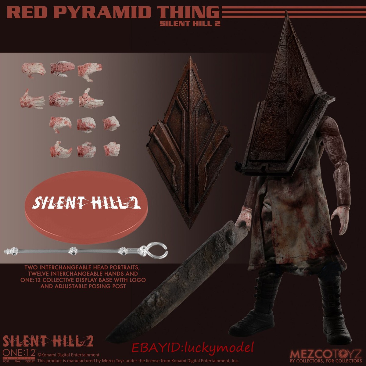 Mezco Toyz One:12 サイレントヒル2 ピラミッドヘッド One:12 Collective Silent Hill 2: Red Pyramid Thing | Mezco Toyz