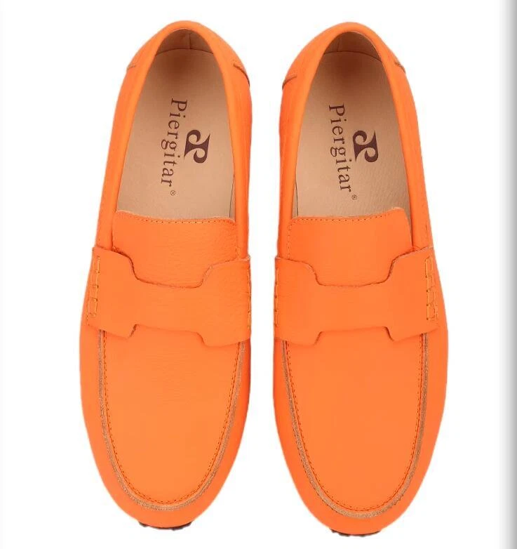 Men's Fashion British Round Toe Slip On Loafers Youth Casual Party Leather Shoes - Image 3 of 4