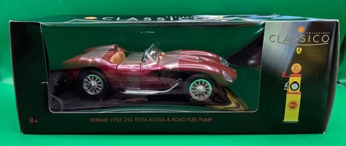 Shell Collezione Classico 1958 Maroon Ferrari 250 Testa Rossa Fuel Pump NIB - Picture 3 of 8