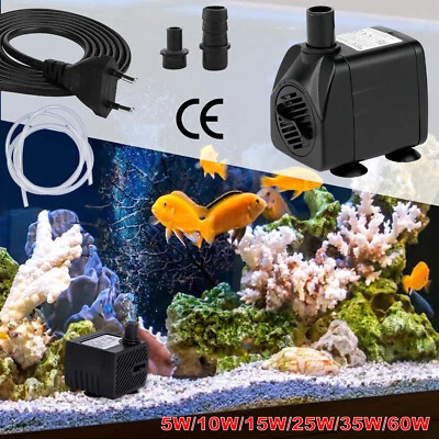 MARKENLOS Teichpumpe Springbrunnenpumpe Wasserpumpe Aquarium 300~3000L/h Tauchpumpe Garten