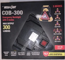 600 Lumen COB LED Emergency Roadside Breakdown Light - USB Mechanic Work Light