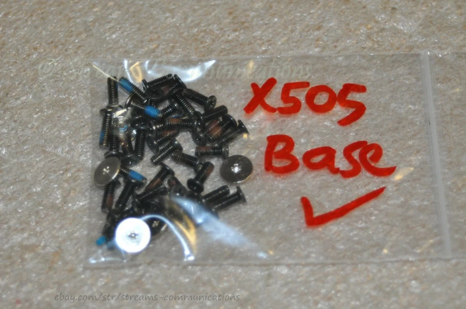 Tornillos de montaje inferiores para computadora portátil TOSHIBA Qosmio X505-Q830 X505-Q8104X Foto 3 de 3