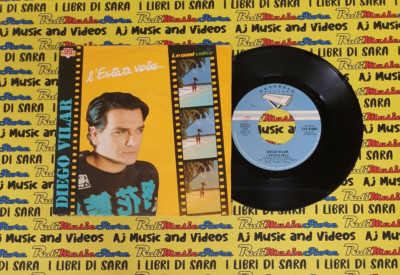 LP 45 7''DIEGO VILAR L'estate vola 1985 italy PROGRESS CIV 47005