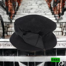 Vintage Glenover Fawn Tra-Felt by Henry Pollack Black 100 wool felt women  s hat