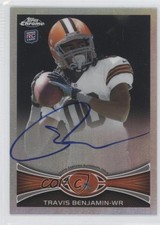 2012 Topps Chrome Refractor Rookie Auto 169/178 Travis Benjamin #43 Auto 1f0