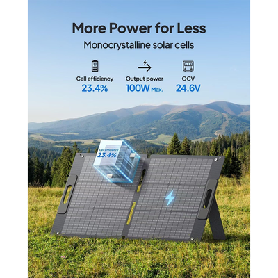 BLUETTI 100W Solar Panel Foldable Portable for Power Station for