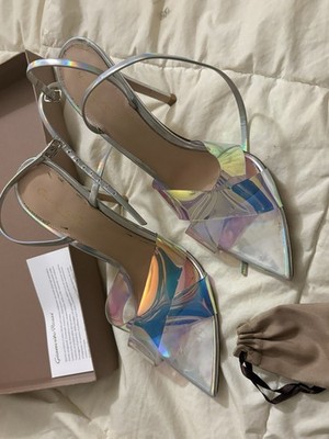 Gianvito Rossi Plexi Heels Size6.5 ,Normal Bottom wear - Pictures show!