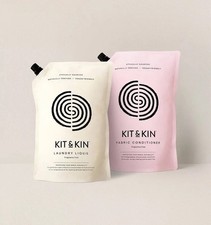 Kit & Kin Ethically sourced Laundry Liquid and Fabric Conditioner 1L 9.99 per litre