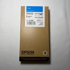 Genuine Epson Stylus Pro 4900 Cyan T6532 Ink Cartridge 200ml Print New See Date