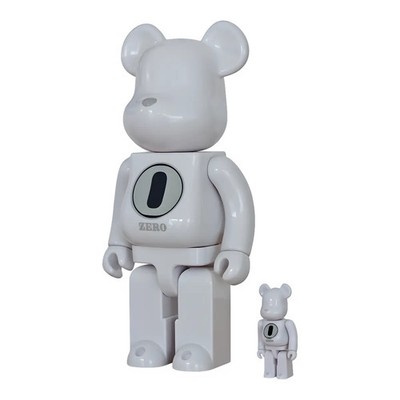BE@RBRICK Robert Indiana × fragmentdesign White (100%+400%)
