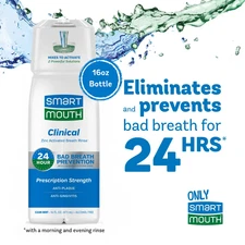 Clinical Activated Breath Rinse 16 oz, Mint, Adult