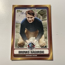 2006 Topps Football Bronko Nagurski Chicago Bears Hall of Fame Tribute #HOFT-BN