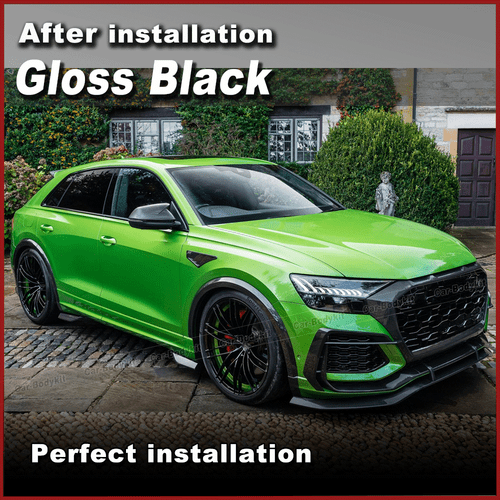 Für Audi RS Q8 RSQ8 2020-24 Glanz Schwarz Kotflügel Radlaufleisten Felgenschutz - Picture 2 of 7
