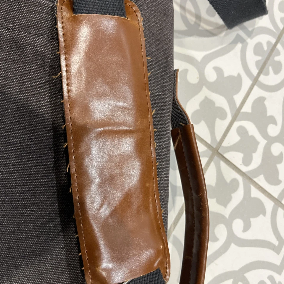 Canvas Messenger Laptop Shoulder Travel Bag ESTARER Backpack School Work - Image 4 of 4