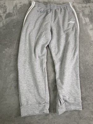 Adidas Essentials 3-Stripe Fleece Joggers Men s Size XL Gray