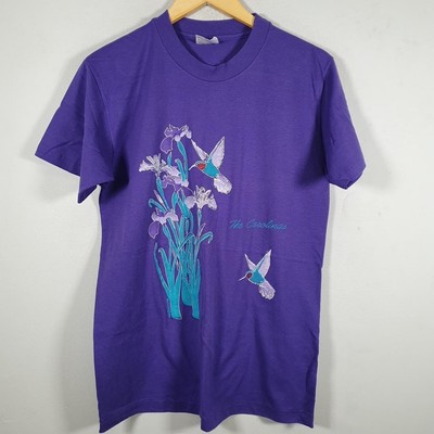 Vintage Hanes The Carolinas Single Stitch T-Shirt 90s USA Men s Medium Navy