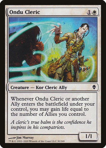 Ondu Cleric NonFoil Zendikar 30 NM MTG
