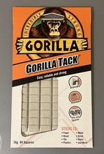 Gorilla Removable Mounting Putty Tack 84 Tabs Squares Sticky Pads Adhesive