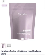 NUTRIPLUS BY FARMASi INSTANT COFFEE WITH CHICORY  AND COLLAGEN BLEND