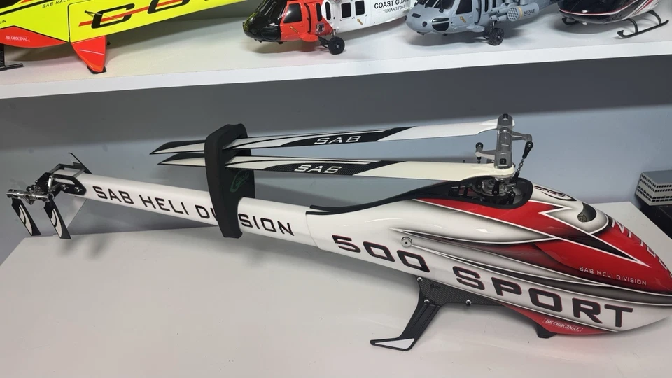 SAB GOBLIN 500 SPORT WHITE & RED. BNF. RARE!! - Image 4 of 4