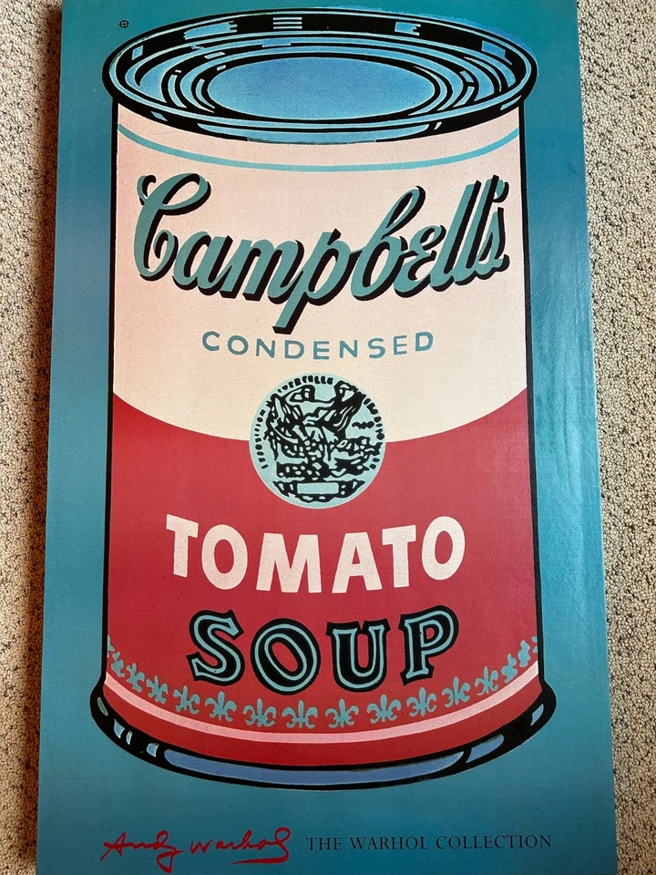 Энди Уорхол основа в рамке холст печать большой принт Campbell's суп банка - Изображение 2 из 4