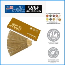 Handcrafted Sandalwood Incense Sticks 100g - Soothing & Natural for Meditation