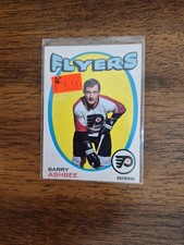 1971-72 O Pee Chee Barry Ashbee Philadelphia Flyers Rookie Card #104. rookie card picture