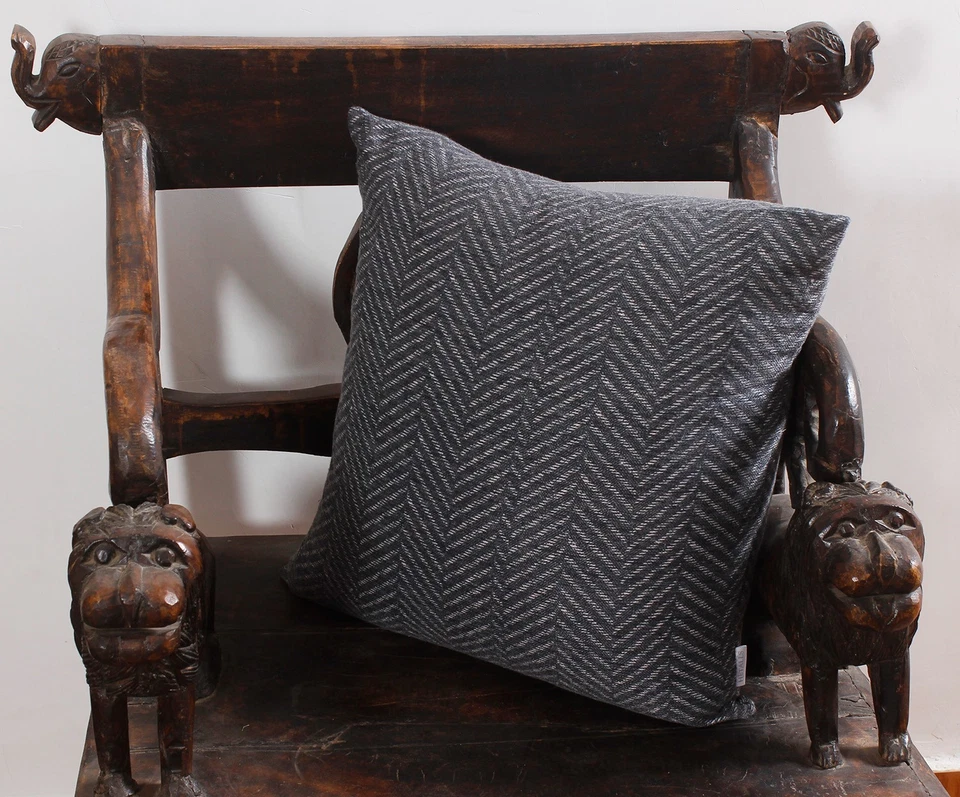 Handmade Cotton Cushion Cover, Decorative Throw Pillow Cover for Sofa,Home Decor - Image 2 of 4