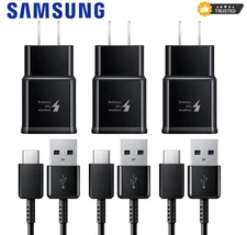 Original Samsung Galaxy S10 Note10 S8 S9 Plus Fast Wall Charger OEM Type-C Cable
